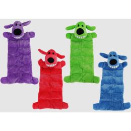 Multipet Loofa Squeaker Mat Dog Toy Assorted 12 in